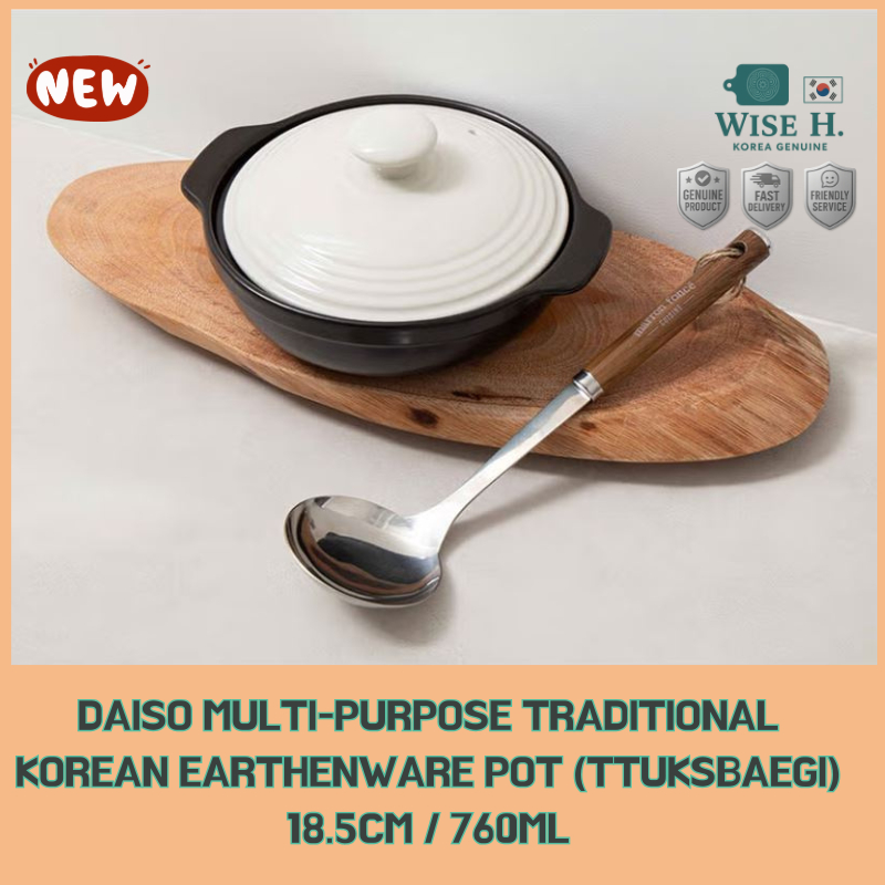 [HÀN QUỐC] Nồi đất truyền thống Hàn Quốc đa năng Daiso (Ttuksbaegi)