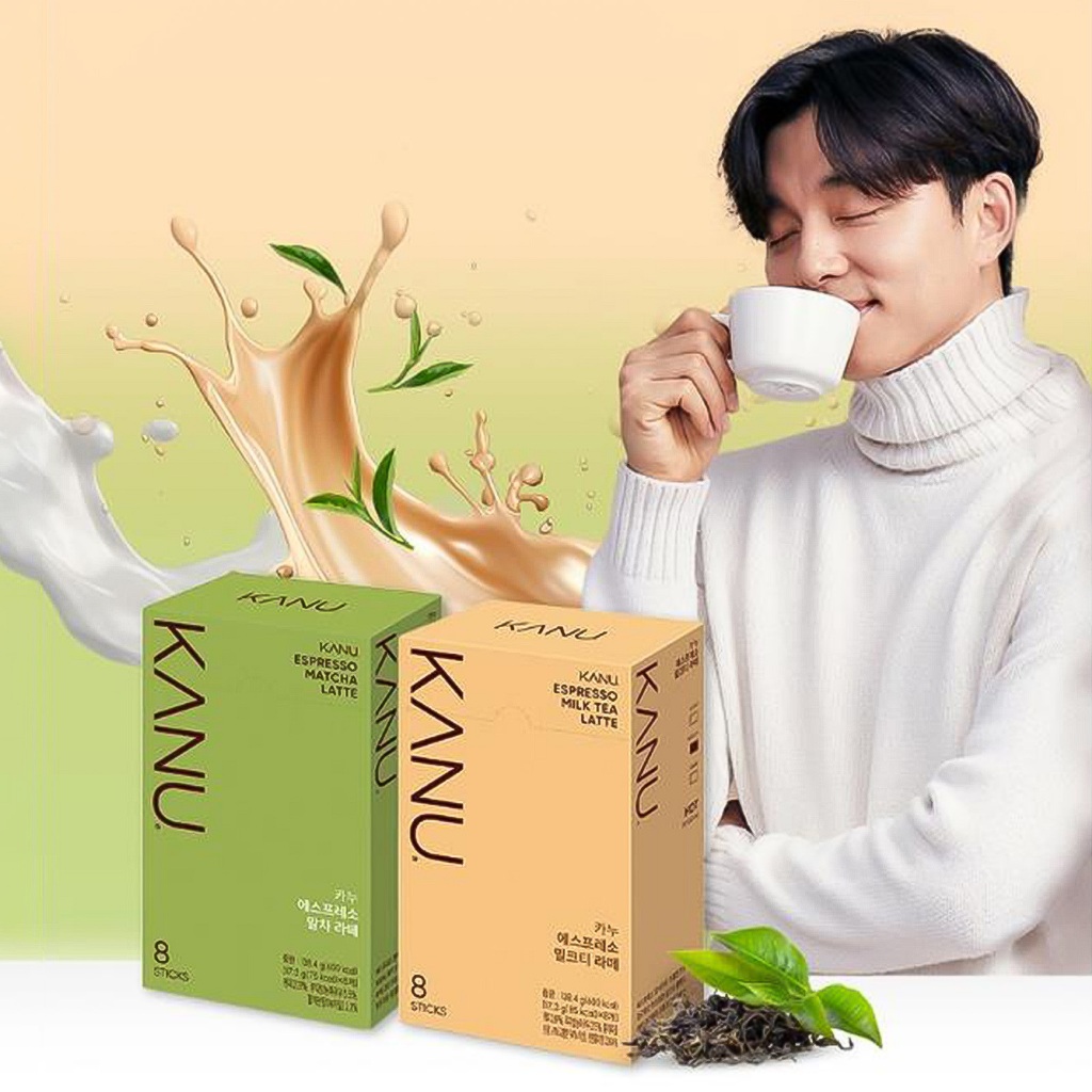 Trà Espresso KANU Latte – Trà Matcha & Sữa 17.3g x 24 CÁI / KANU Matcha Latte / KANU Trà Sữa Latte