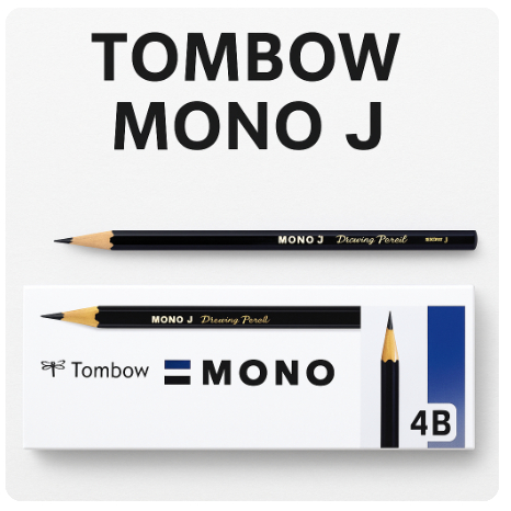 [Tombow] Bút chì nghệ sĩ MONO J | Bút vẽ cao cấp