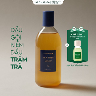  AROMATICA Dầu gội Tràm trà cho da dầu - Tea Tree Purifying Shampoo 400ml 
