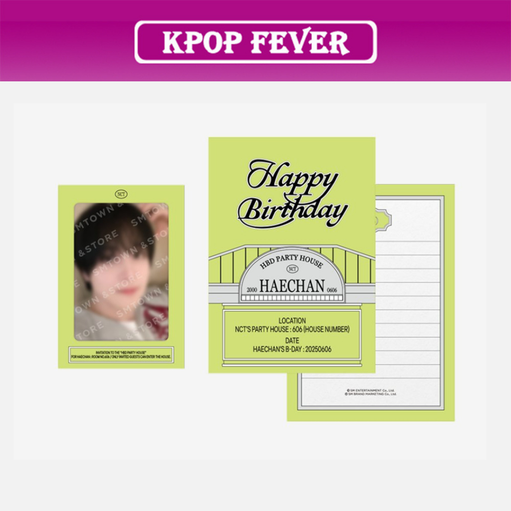 NCT HAECHAN [THE HBD PARTY HOUSE] MD / BIRTHDAY PARTY CARD