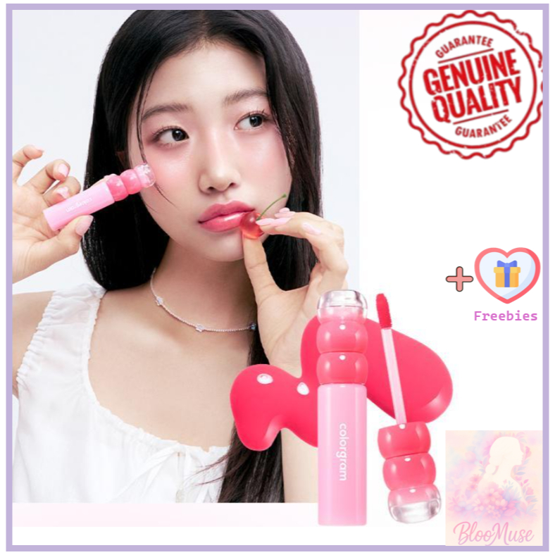 Sữa Tint thủy tinh trái cây COLORGRAM | Son bóng dưỡng ẩm cho môi & má | K-Beauty Glow Hàn Quốc
