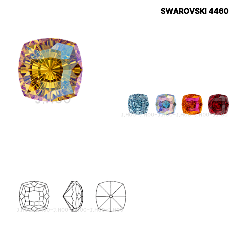 Swarovski 4460 Đá lạ mắt hình vuông huyền bí