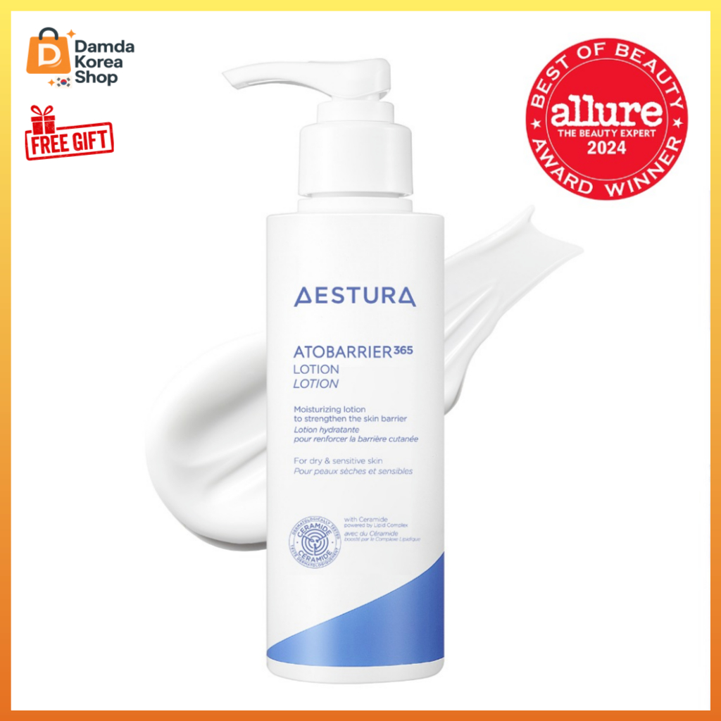 [AESTURA] Atobarrier 365 Lotion 150ml K-Beauty Dưỡng Ẩm Ceramide Lotion Cho Da Nhạy Cảm