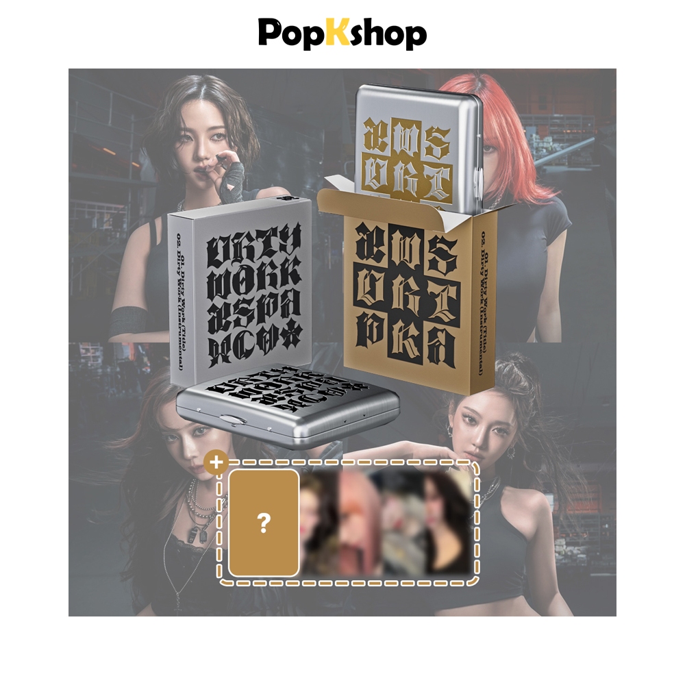 [Quà TẶNG] aespa Single Album [ Dirty Work ] Dirty Case Ver