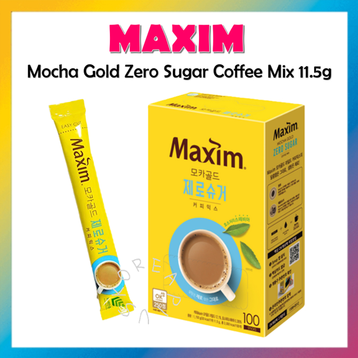 [MAXIM] K-coffee Mocha Gold Zero Sugar Coffee Mix 11.5g 10p