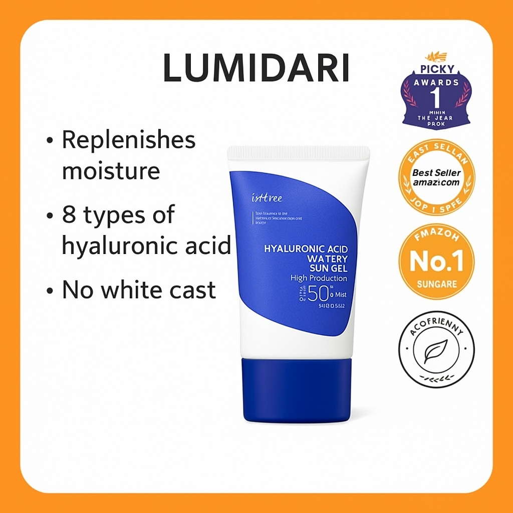 ISNTREE Kem Chống Nắng Hyaluronic Acid SPF50+ PA++++ | Dưỡng Ẩm, Không Bóng Trắng, Mỏng Nhẹ 50ml