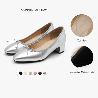 [SAPPUN] Retive Giày cao gót Pump Dải băng Basic  (4phân/4cm)
