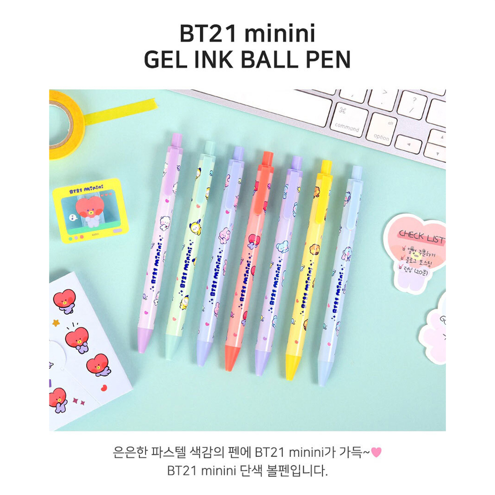 Bút Bi Mực gel bt21 minini