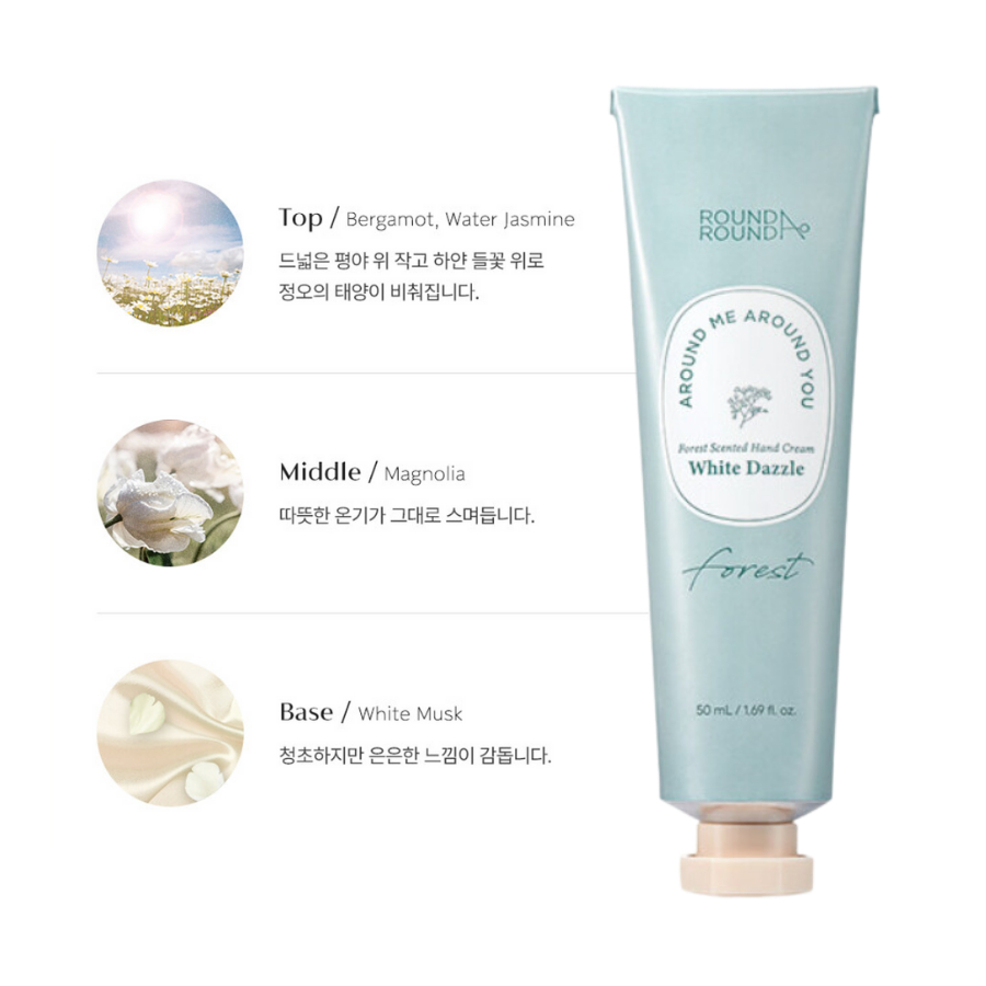 Kem dưỡng da tay hương nước hoa Round Around Forest Scented Hand Cream 50ml