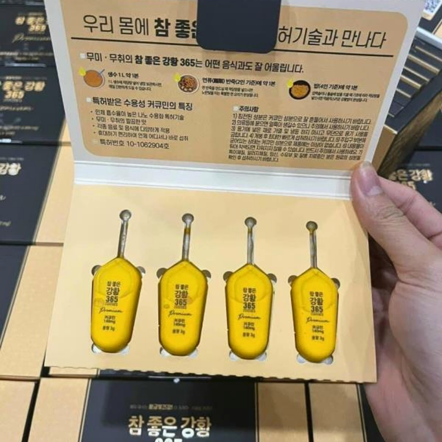 Tinh chất Nano Curcumin 365 Premium hộp 32 tép