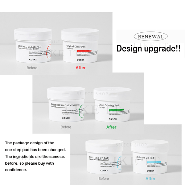 COSRX One Step Toner Pad 3 Types 70 Sheets 140ml  | Shipping from Korea