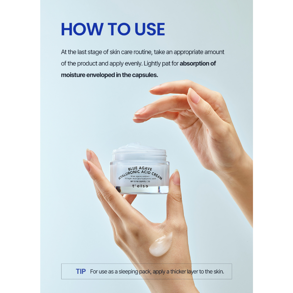 Kem hyaluronic acid blue agave 50ml