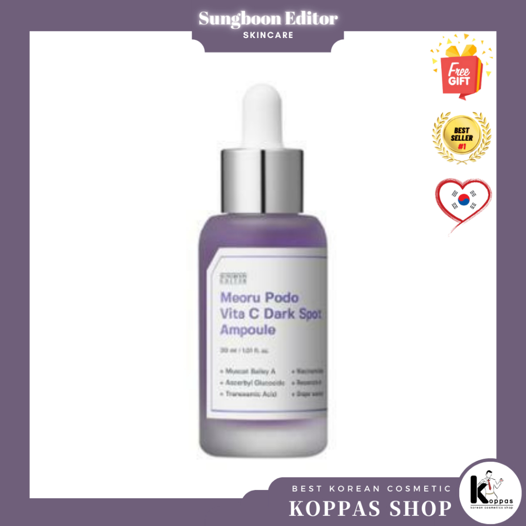 SUNGBOON EDITOR - Meoru Podo Vita C Dark Spot Ampoule 30ml Tinh Chất Dưỡng Da sungboon - meoru podo vita c Đốm Đen 30ml