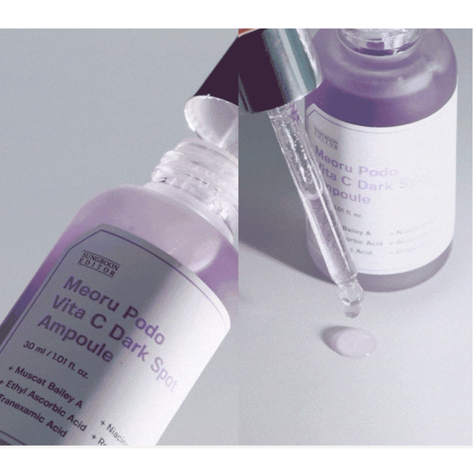 SUNGBOON EDITOR - Meoru Podo Vita C Dark Spot Ampoule 30ml Tinh Chất Dưỡng Da sungboon - meoru podo vita c Đốm Đen 30ml