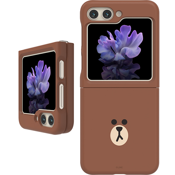 Line friends Ốp Điện Thoại In Hình Nhân Vật Hoạt Hình Hàn Quốc Cho galaxy z flip 5