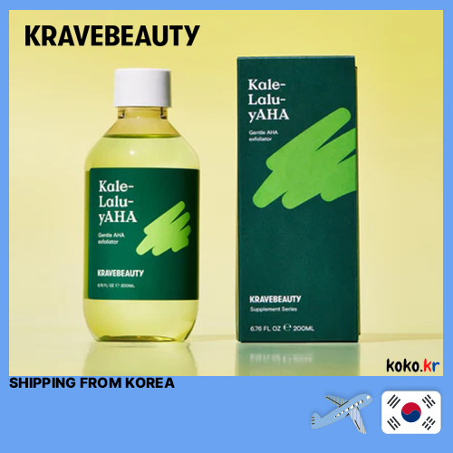 Toner Krave Beauty tẩy da chết AHA Kale-Lalu-YAHA 200ml