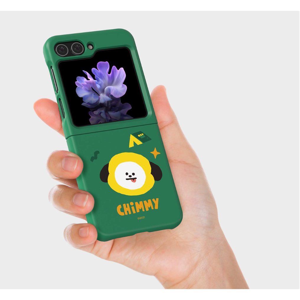 Bao Da Điện Thoại Nắp Lật In Hình bt21 line friends Cho galaxy z flip 5 flip5