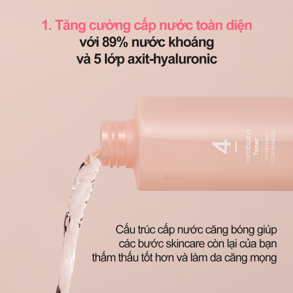 Toner NUMBUZIN khoáng dưỡng ẩm số 4
