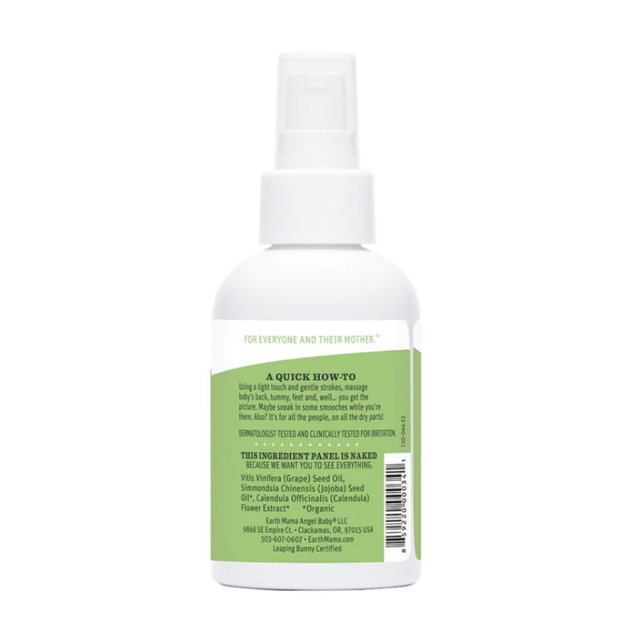 Tinh dầu hoa cúc massage, dưỡng ẩm, trị khô da đầu cho bé Earth Mama Calendula Baby Oil 120ml