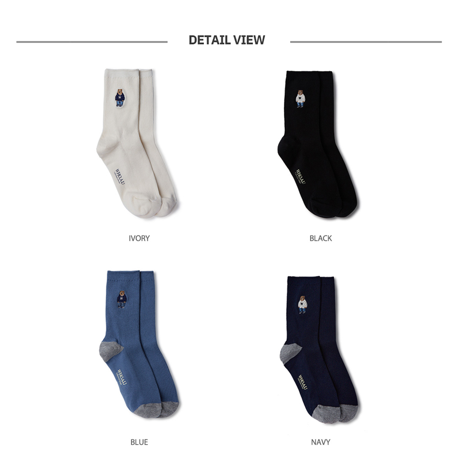 Vớ cao cổ WHO.A.U WHAYD4901A Steve Embroidery Socks