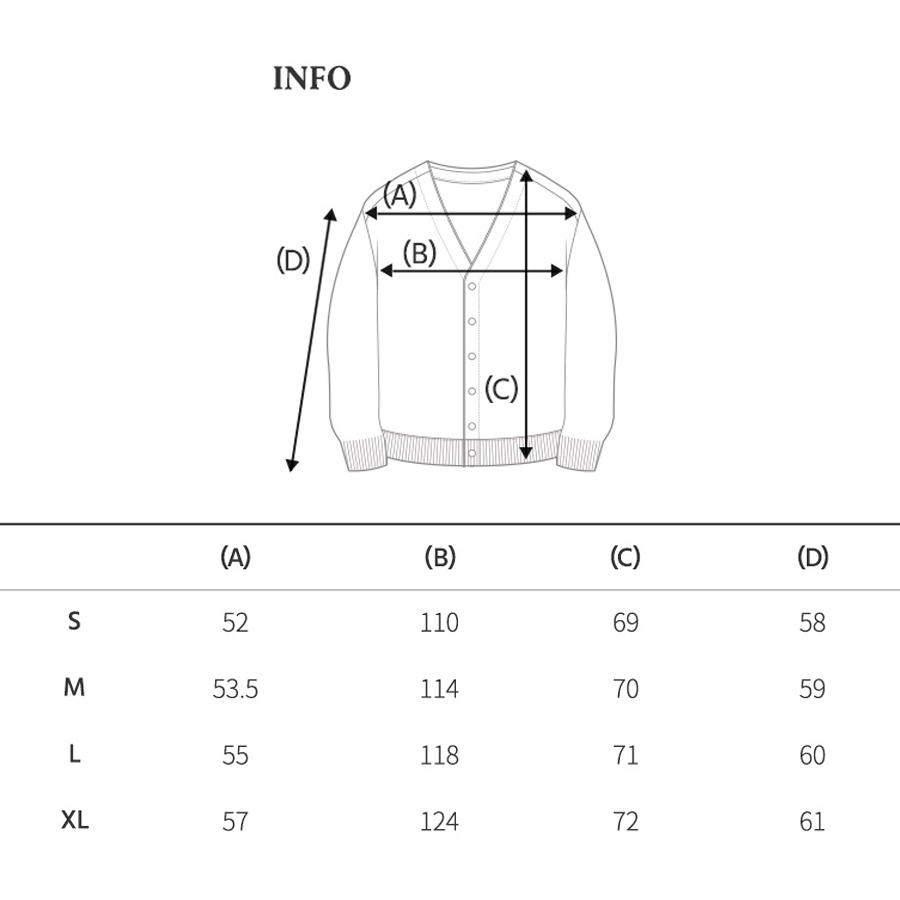 Áo Cardigan WHO.A.U WHCKD4901U tay dài cổ chữ V nút gài có túi chất vải 100% Acrylic Steve V Neck Cardigan