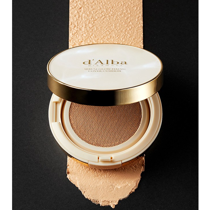 Phấn Nước d'Alba | Serum Glow Fixing Cover Cushion SPF50+ 17g
