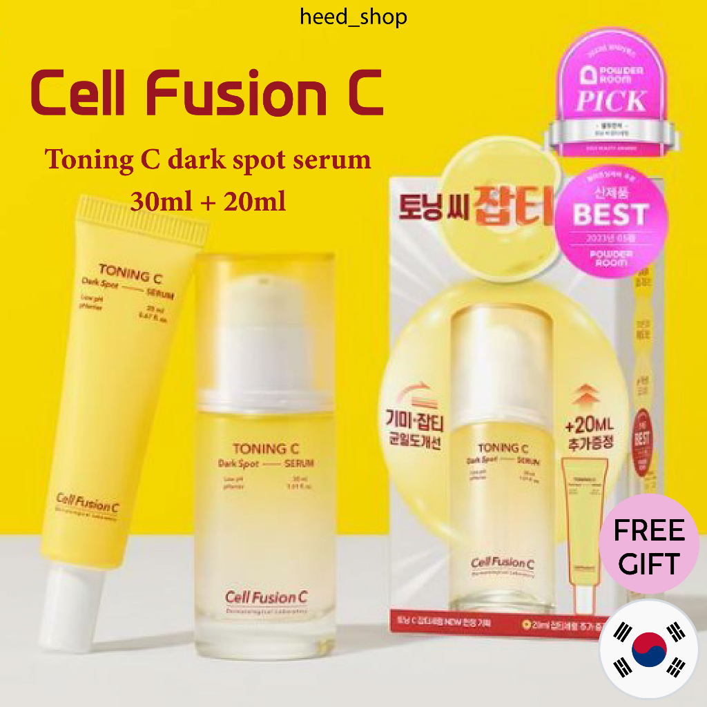 [CELL FUSION C] Toning C dark spot serum 30ml + 20ml set / Tinh Chất serum Dưỡng Da 30ml + 20ml cell fusion c]