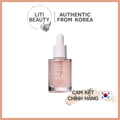 Serum dưỡng trắng Niacinamide 5% ANUA PEACH 70 NIACIN SERUM 30ml