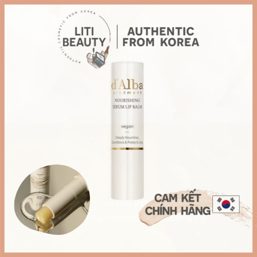Son dưỡng môi d'Alba White Truffle Nourishing Serum Lip Balm 3.6g