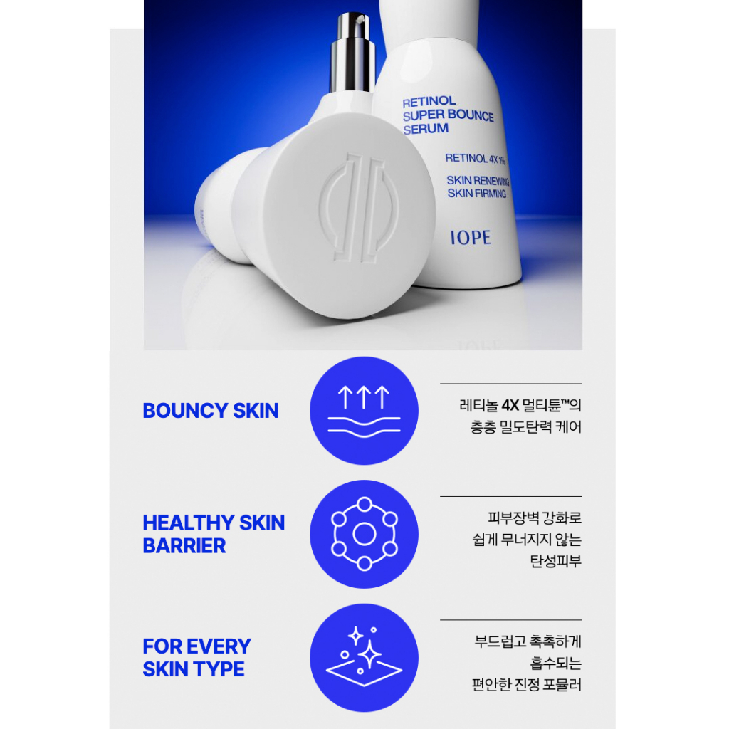 IOPE serum retinol Superbounce serum - retinol 4x 1% Phục Hồi Làm Săn Chắc Da