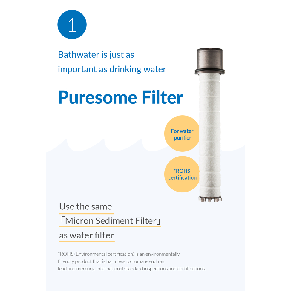 BODYLUV PURESOME SHOWER HEAD & FILTER