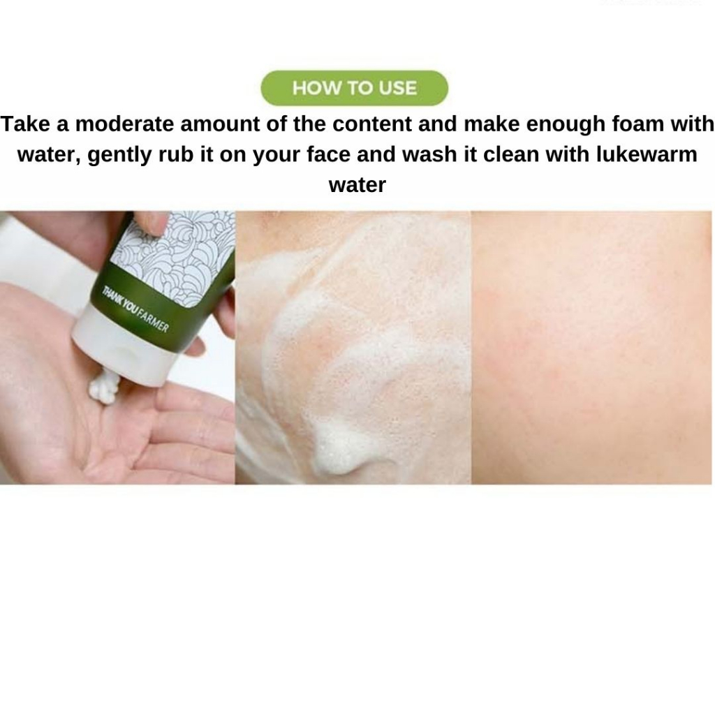 Thành phần tự nhiên Cleansing foam 120 ml / peeling cream 150 ml
