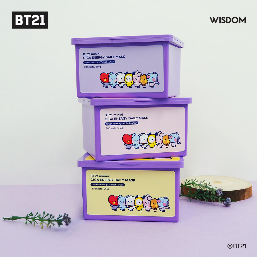 Set 30 Tấm Mặt Nạ In Hình Các Thành Viên Nhóm Nhạc bts bt21 minini cica