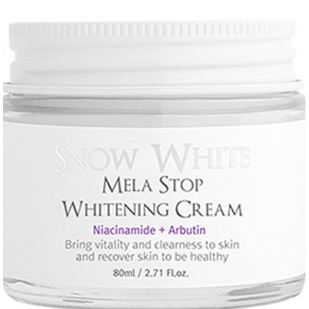 Kem dưỡng trắng da chứa Niacinamide & Aburtin Hàn Quốc 60ml | Snow White Mela Stop Whitening Cream