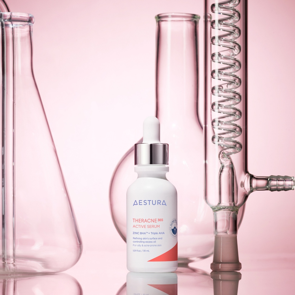 AESTURA Theracne 365 Active Serum Hỗ trợ giảm mụn 365 active 30ml / 7ml -zinc bha + Ba aha, Cho Da oliy & Mụn Trứng Cá