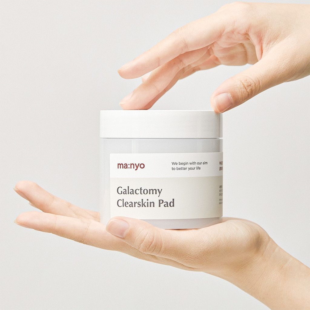 MANYO  Galactomy Clearskin Pad Bông Tẩy Tế Bào Chết Nhẹ Nhàng 60ea - Làm Sáng Da Và Dịu Dàng