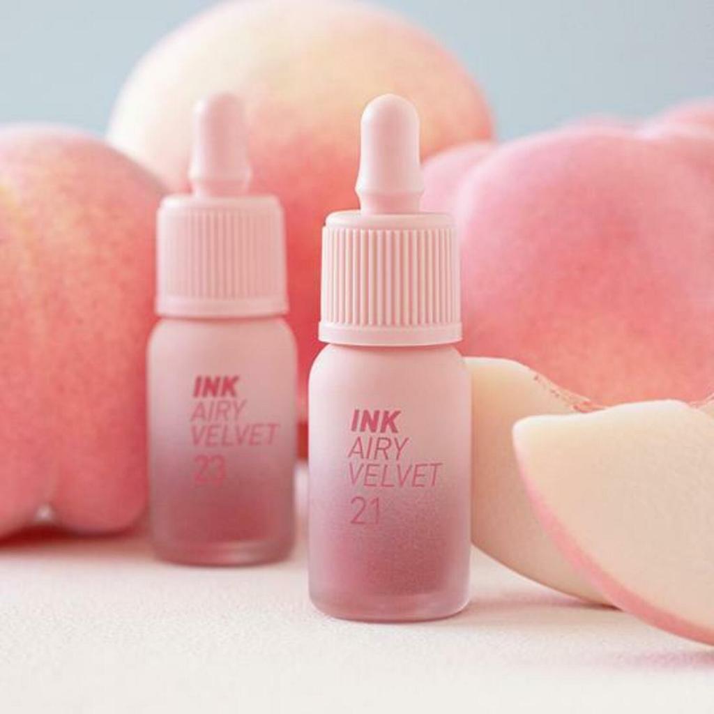 [peripera] Lip Tint Trang Điểm Hàn Quốc Airy Velvet #Peach Series_5 Màu (21-25); Korea Makeup Ink th