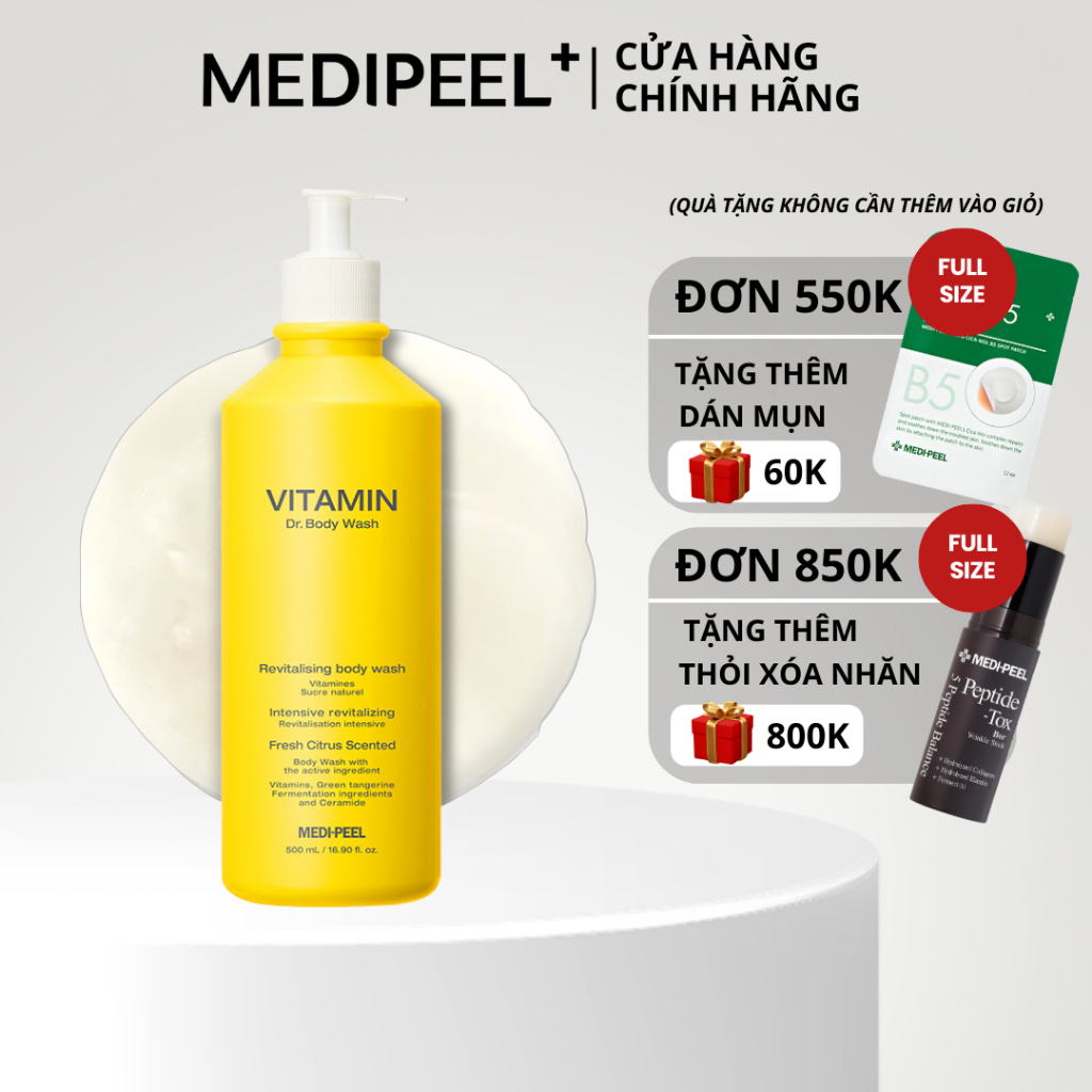 Sữa Tắm trắng da body MEDIPEEL BODY WASH 500ml