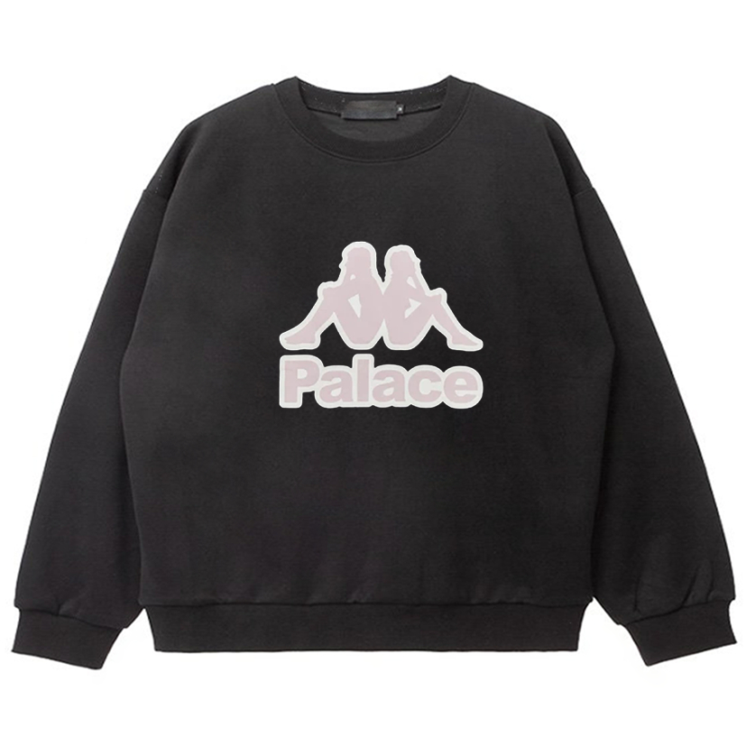 Áo Sweater Cổ Tròn In Họa Tiết palace Màu Hồng Dễ Thương