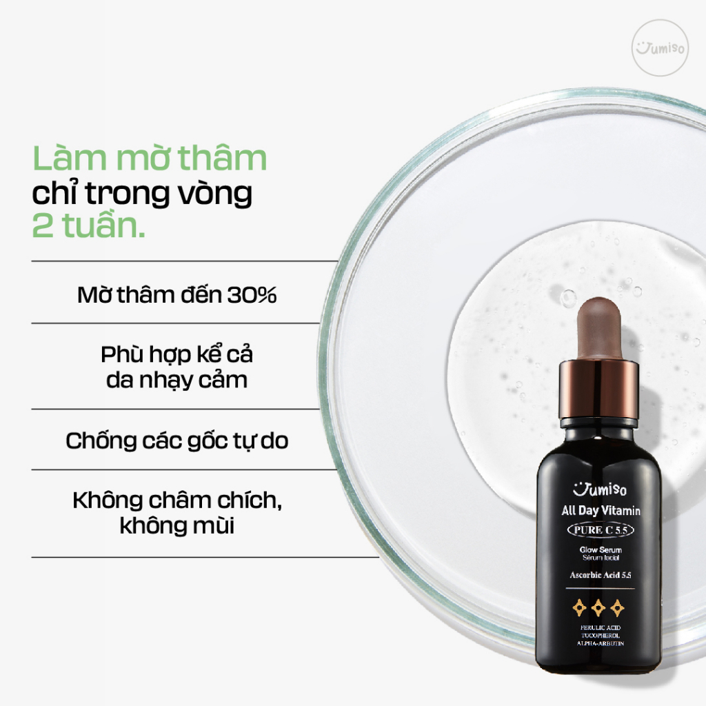 Serum làm mờ thâm Jumiso All Day Vitamin Pure C 5.5 30ml