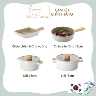 [Hàng chính hãng] Nồi / Chảo chống dính đáy từ FIKA NEOFLAM nhôm đúc phủ gốm tuỳ chọn set 16 - 18cm Hàn Quốc (màu trắng ngà)