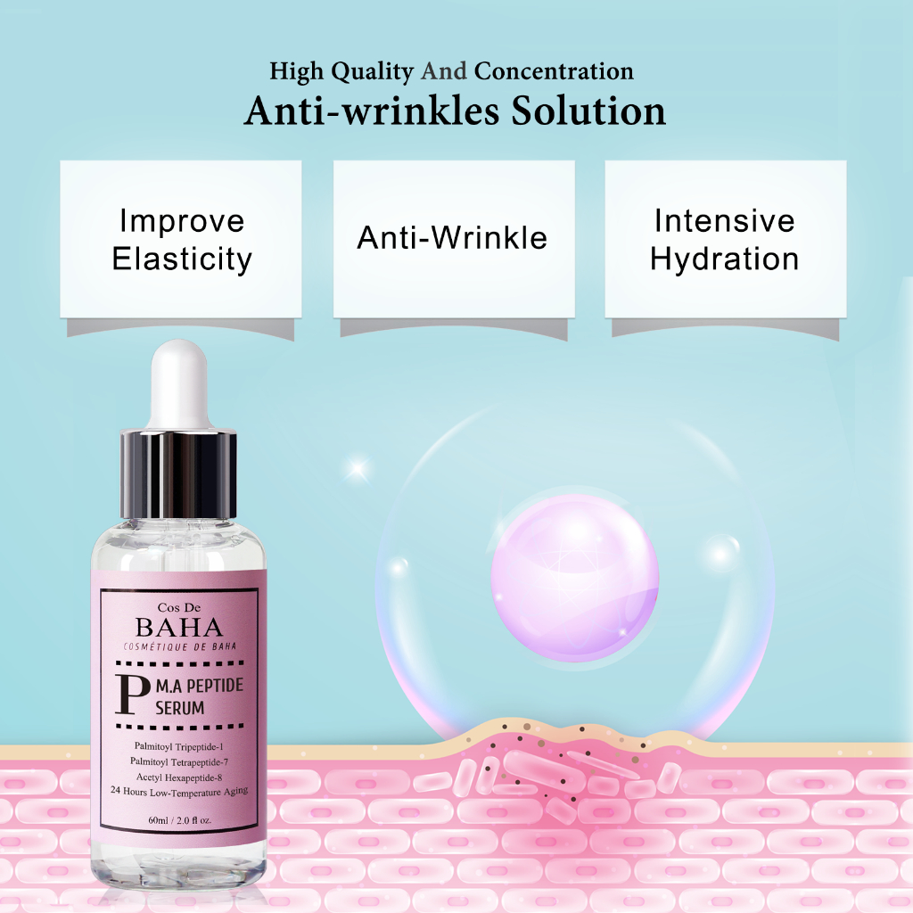 Serum Peptide De Baha Peptide Với Matrixyl 3000 & Argireline 60ml Chất Lượng Cao