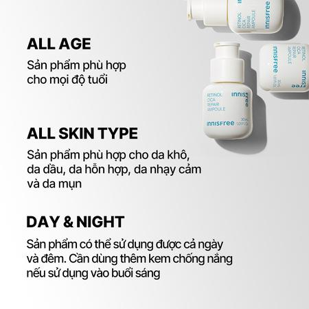 Tinh chất dưỡng phục hồi da innisfree Retinol Cica Repair Ampoule   30ml / 50ml