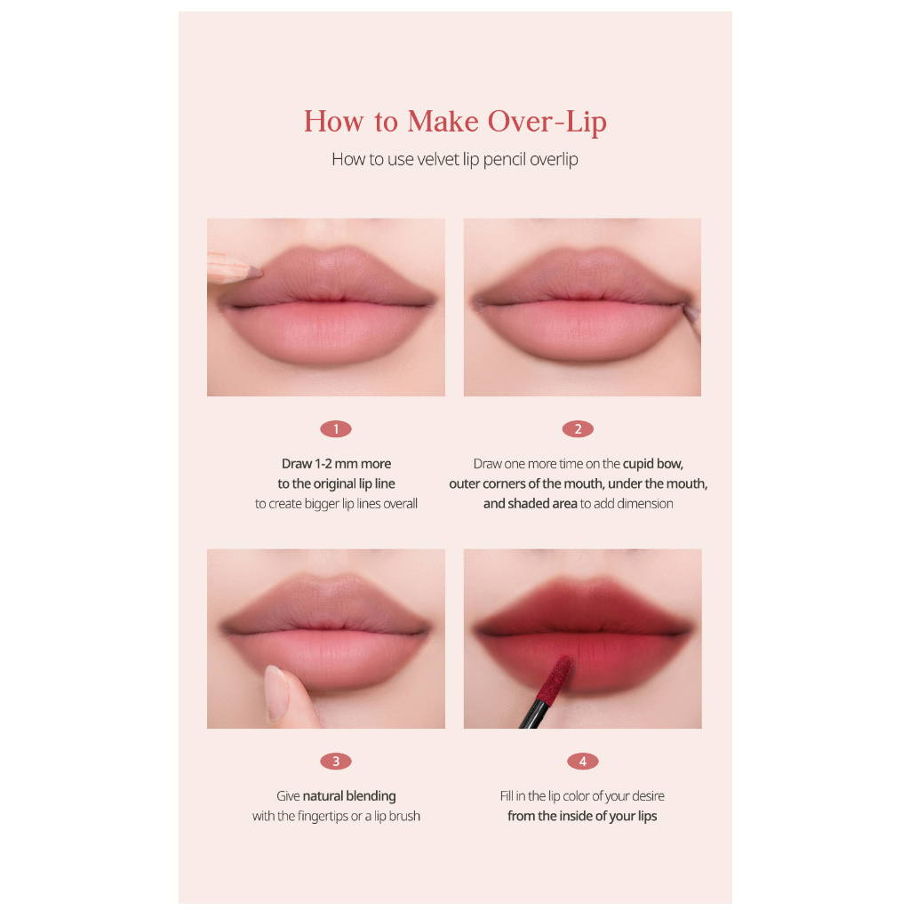 Chì Kẻ Viền Môi Nhung Có Đồ Gọt 1ea) 1.45g | Bút Kẻ Viền Môi Chất Lượng Cao