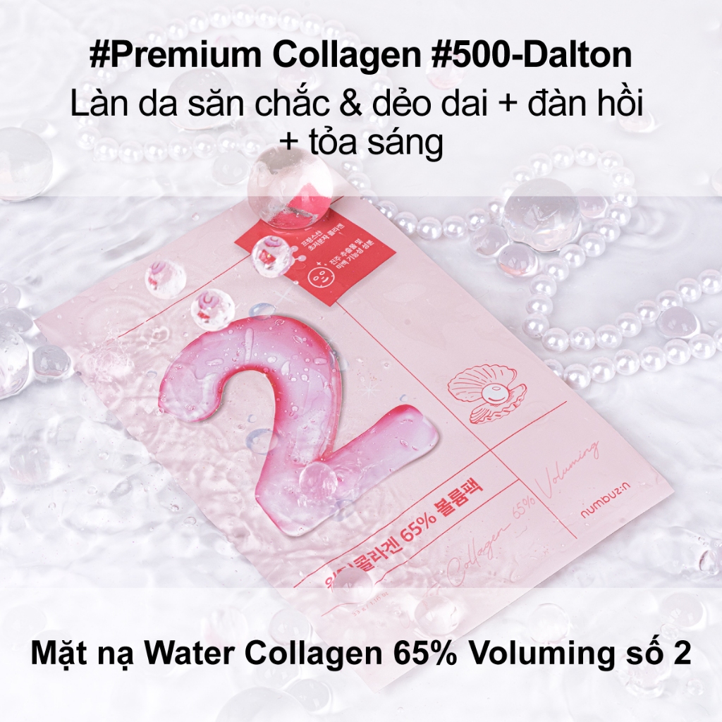 Mặt nạ numbuzin 65% collagen căng mọng số 2