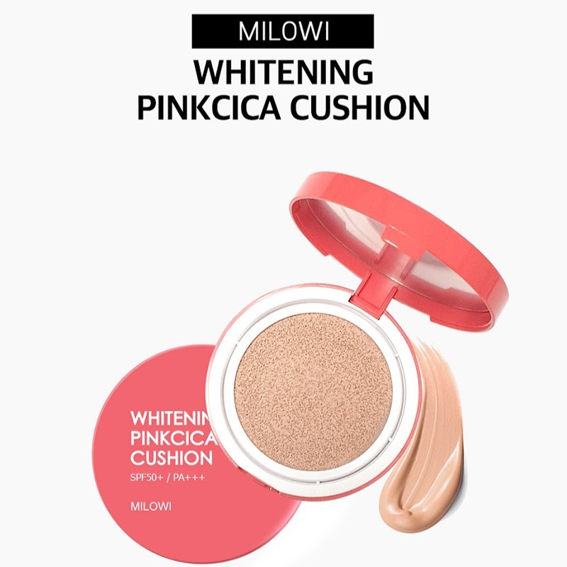 MILOWI Phấn Nước cica 10g SPF 50+ PA+++ Phấn Nền Trang Điểm Làm Sáng Và Dưỡng Ẩm Cho Da