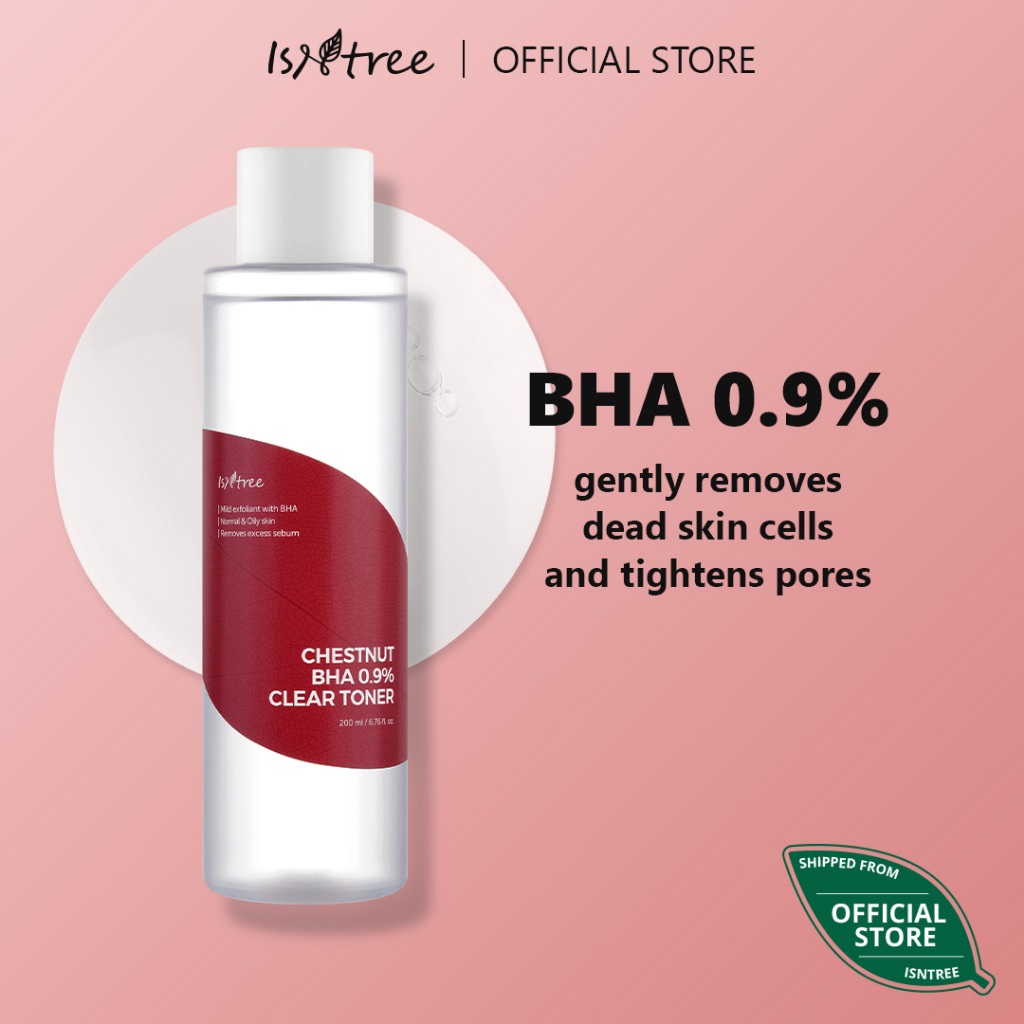 ISNTREE Istree Chestnut BHA 0.9% Mực Clear 200ml