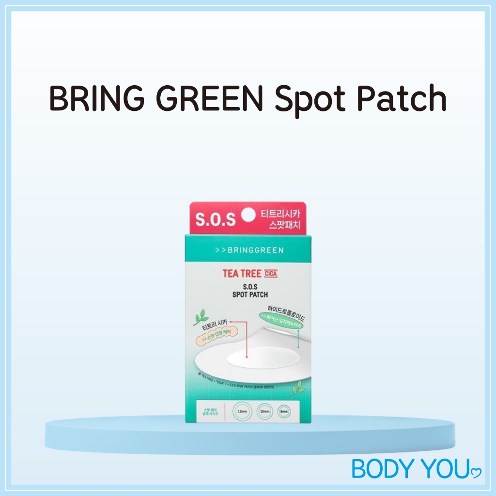 [Bring Green] Tea Tree S.O.S Spot Patch (75 + 25 chiếc) K-beauty Skincare * BRING GREEN