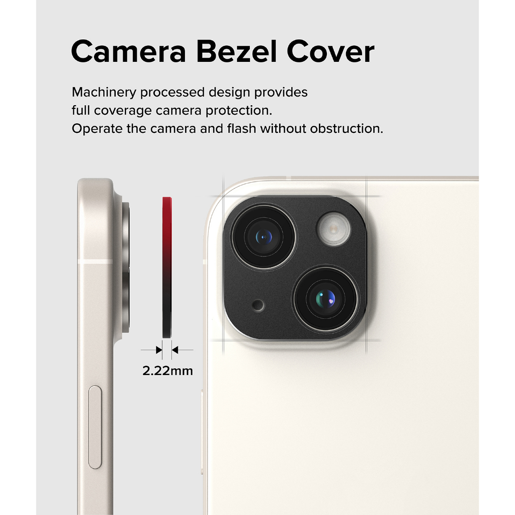 Ringke Khung Nhôm Bảo Vệ camera Cho iPhone 15 Plus 15